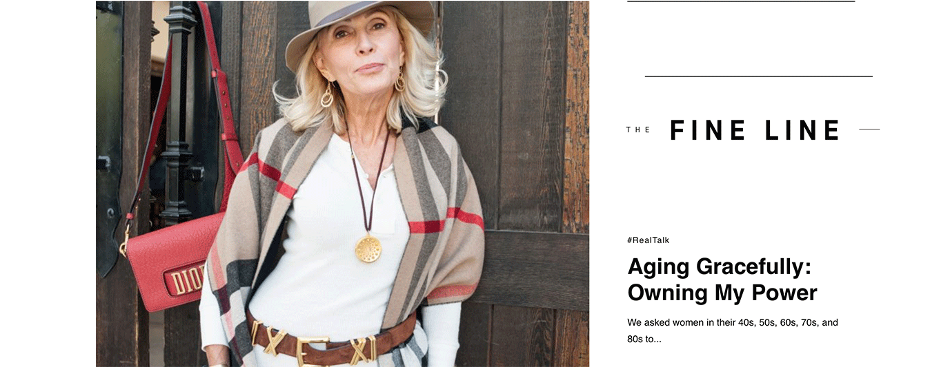 My “Aging Gracefully” Essay on The Fine Line Magazine