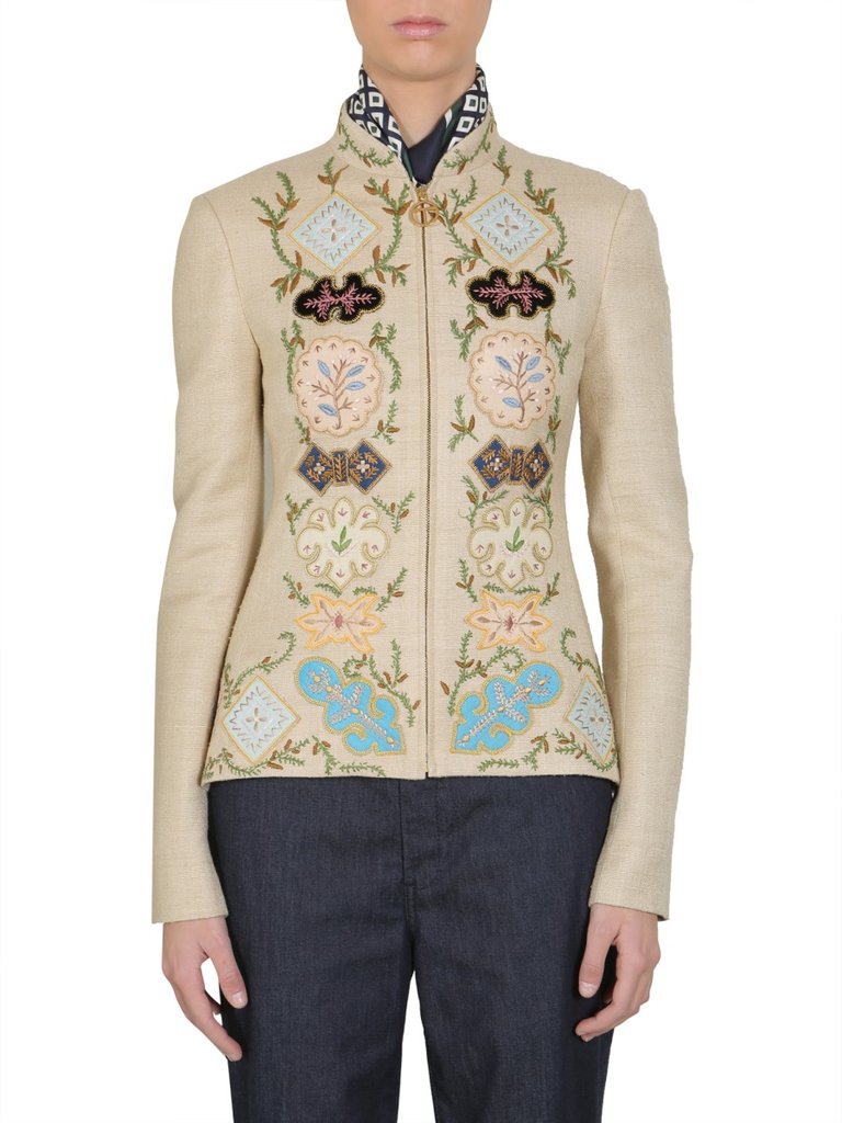 Tory Burch Damian Embroidered Jacket