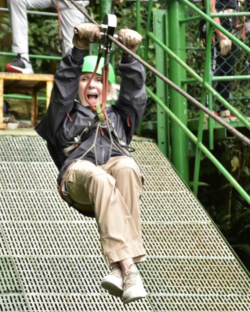 Zip lining in Costa Rica